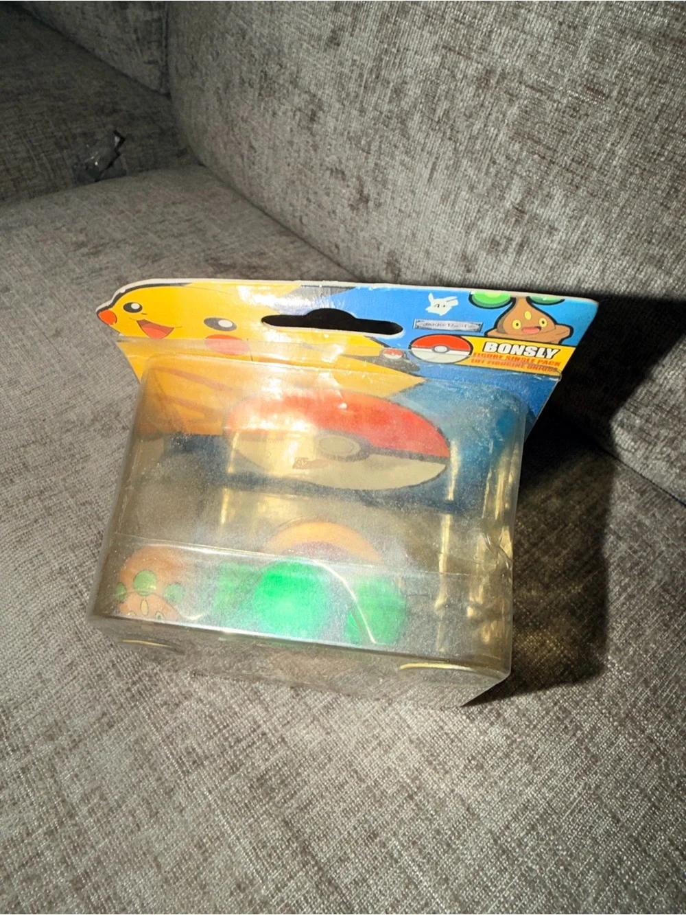 Pokémon‎ Battle Frontier Bonsly Figure with Poké Ball Marble 2007 Jakks Pacific